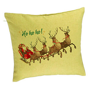 Perna Decorativa Mos Craciun si sania sa cu Reni