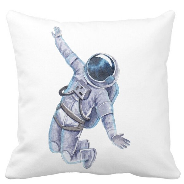 Perna Decorativa, On the Moon, 40x40 cm, Alba, Mata, Husa Detasabila, Burduf 13 Perna Decorativa