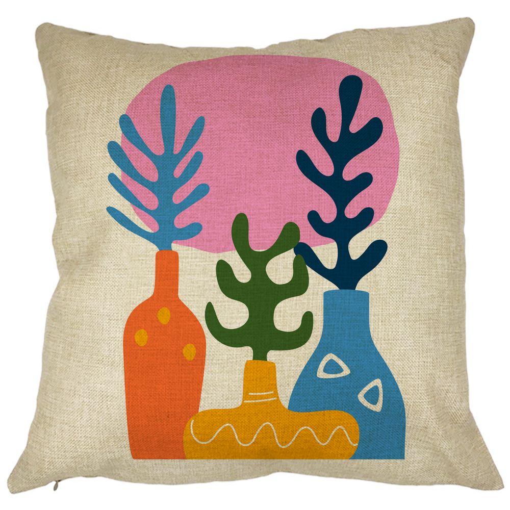 Perna Decorativa Patrata Abstracta 2, 40x40 cm, Husa Detasabila, Burduf 7 Perna Decorativa Patrata Abstracta 2
