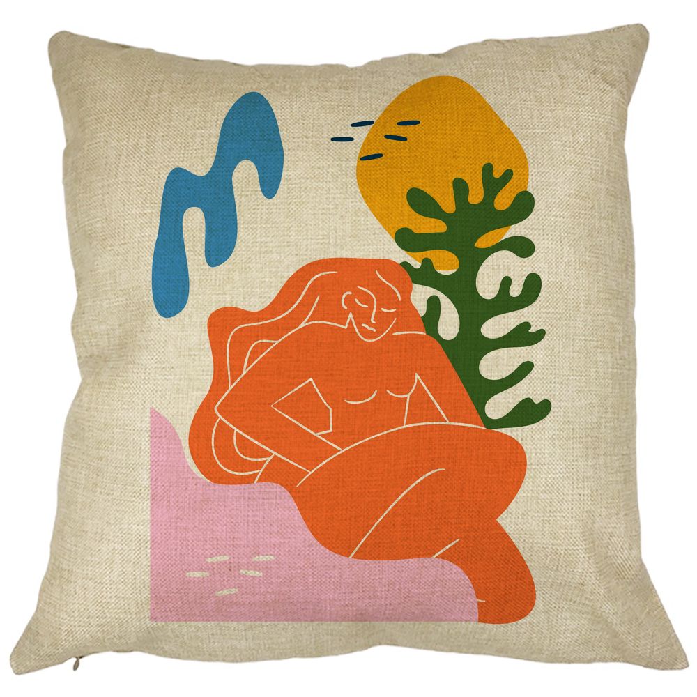 Perna Decorativa Patrata Abstracta 6, 40x40 cm, Husa Detasabila, Burduf 11 Perna Decorativa Patrata Abstracta 6
