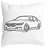 Perna Decorativa Patrata BMW Lover, 40x40 cm, Alba, Mata, Husa Detasabila, Burduf 16 Perna Decorativa Patrata BMW Lover