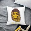 Perna Decorativa Patrata Be Brave, 40x40 cm, Alba, Mata, Husa Detasabila, Burduf 19 Mata