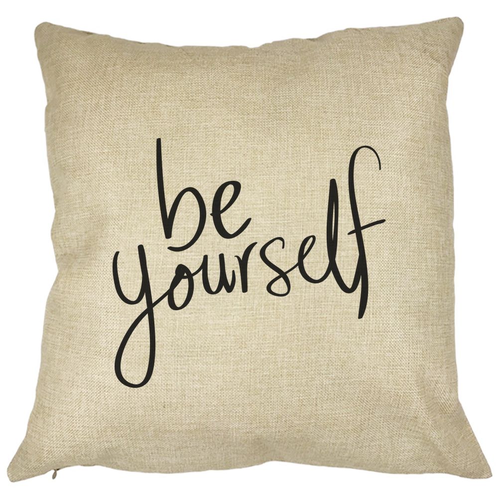 Perna Decorativa Patrata Be Yourself, 40x40 cm, Husa Detasabila, Burduf 11 Perna Decorativa Patrata Be Yourself