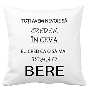 Perna Decorativa Patrata Beau o Bere