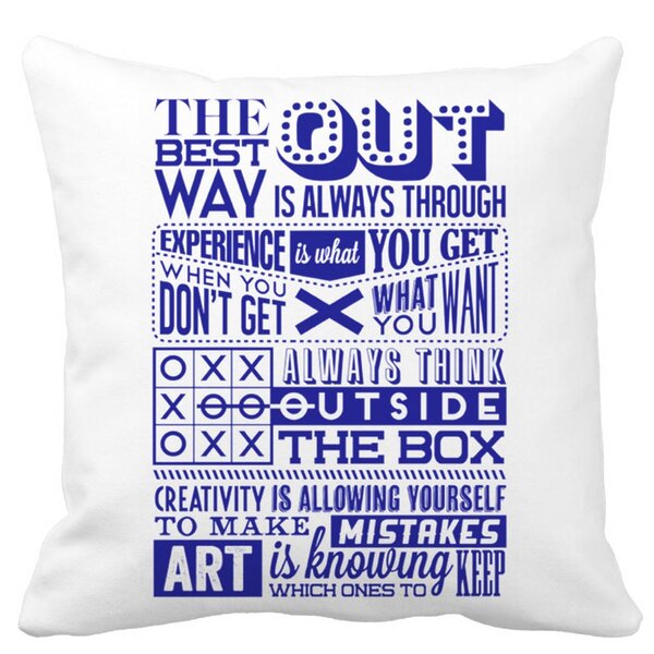 Perna Decorativa Patrata Classic Quotes, 40x40 cm, Alba, Mata, Husa Detasabila, Burduf 11 Perna Decorativa Patrata Classic Quotes