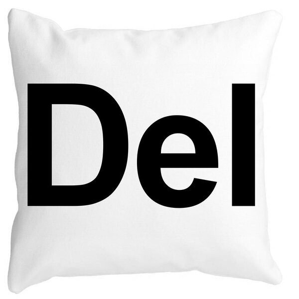 Perna Decorativa Patrata Del, 40x40 cm, Alba, Mata, Husa Detasabila, Burduf 3 Perna Decorativa Patrata Del