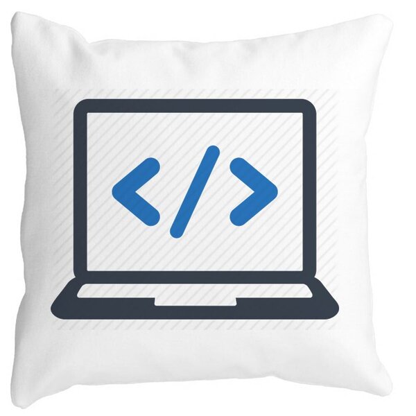 Perna Decorativa Patrata Developer, 40x40 cm, Alba, Mata, Husa Detasabila, Burduf 11 Perna Decorativa Patrata Developer