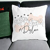Perna Decorativa Patrata Dog Love, 40x40 cm, Alba, Mata, Husa Detasabila, Burduf 17 40x40 cm