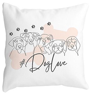 Perna Decorativa Patrata Dog Love