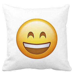 Perna Decorativa Patrata Emoji Fericit