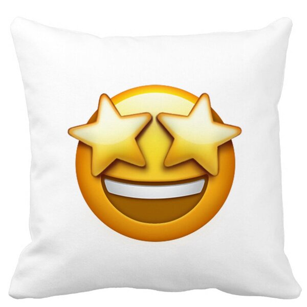 Perna Decorativa Patrata Emoji WOW, 40x40 cm, Alba, Mata, Husa Detasabila, Burduf 11 Perna Decorativa Patrata Emoji WOW