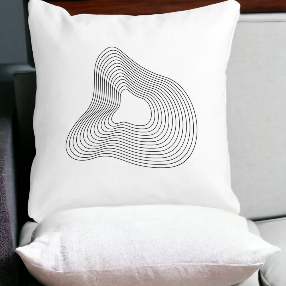 Perna Decorativa Patrata F1,40x40 cm, Alba, Mata, Husa Detasabila, Burduf 12 40x40 cm