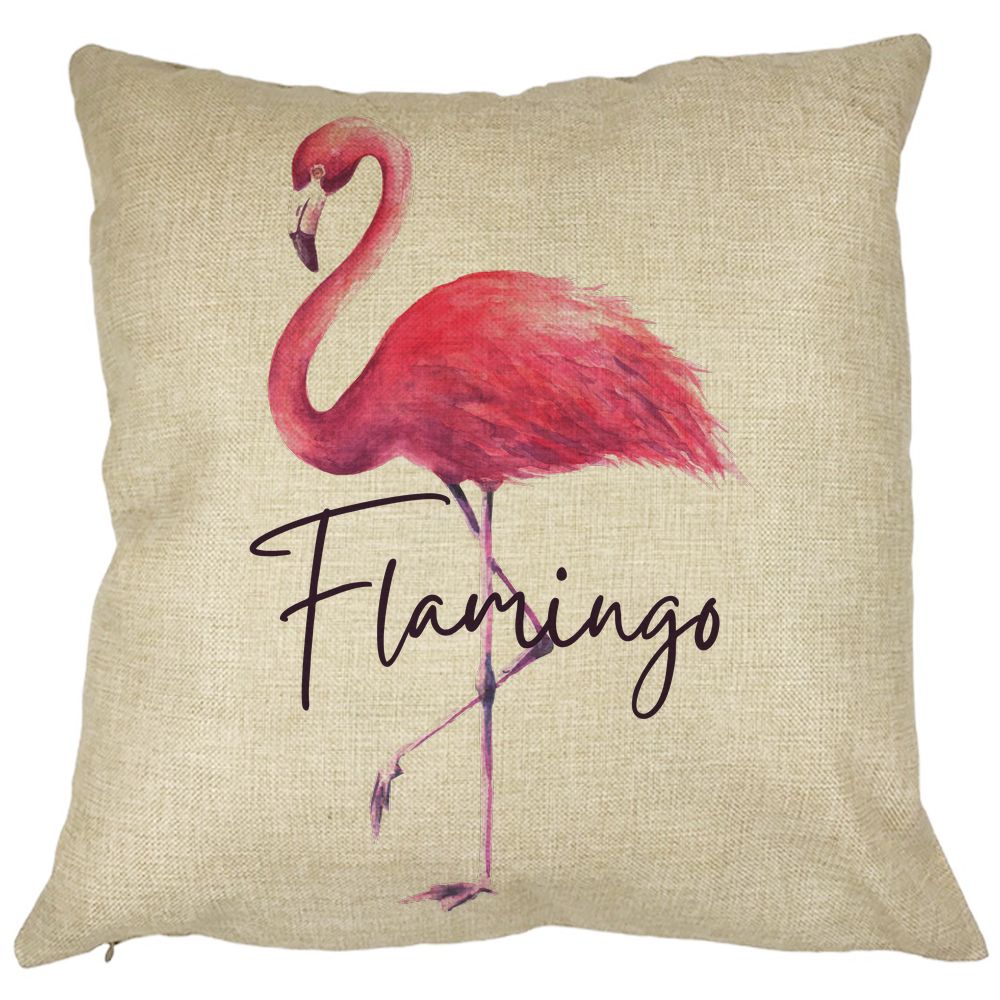 Perna Decorativa Patrata Flamingo, 40x40 cm, Husa Detasabila, Burduf 11 Perna Decorativa Patrata Flamingo