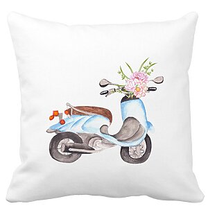 Perna Decorativa Patrata Flower Bike