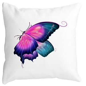 Perna Decorativa Patrata Fluture Multicolor