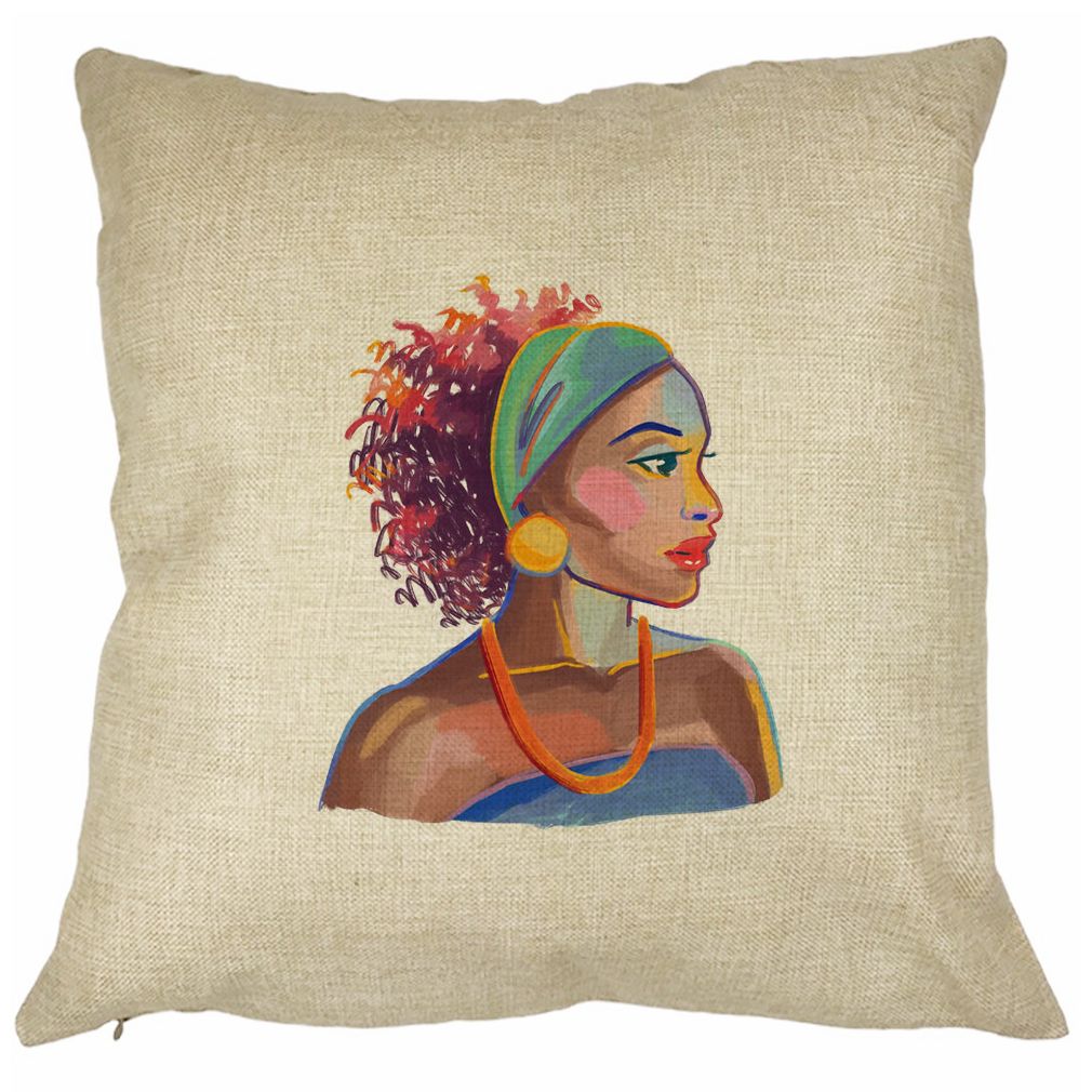 Perna Decorativa Patrata Golden African, 40x40 cm, Husa Detasabila, Burduf 17 Perna Decorativa Patrata Golden African