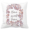 Perna Decorativa Patrata Home Sweet Home, 40x40 cm, Alba, Mata, Husa Detasabila, Burduf 16 Perna Decorativa Patrata Home Sweet Home