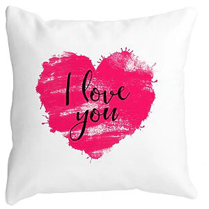 Perna Decorativa Patrata I Love You