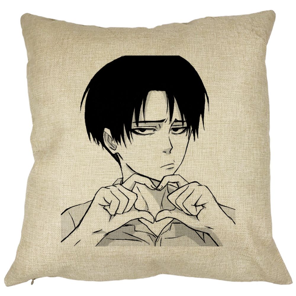 Perna Decorativa Patrata Love You Levi, 40x40 cm, Husa Detasabila, Burduf 11 Perna Decorativa Patrata Love You Levi