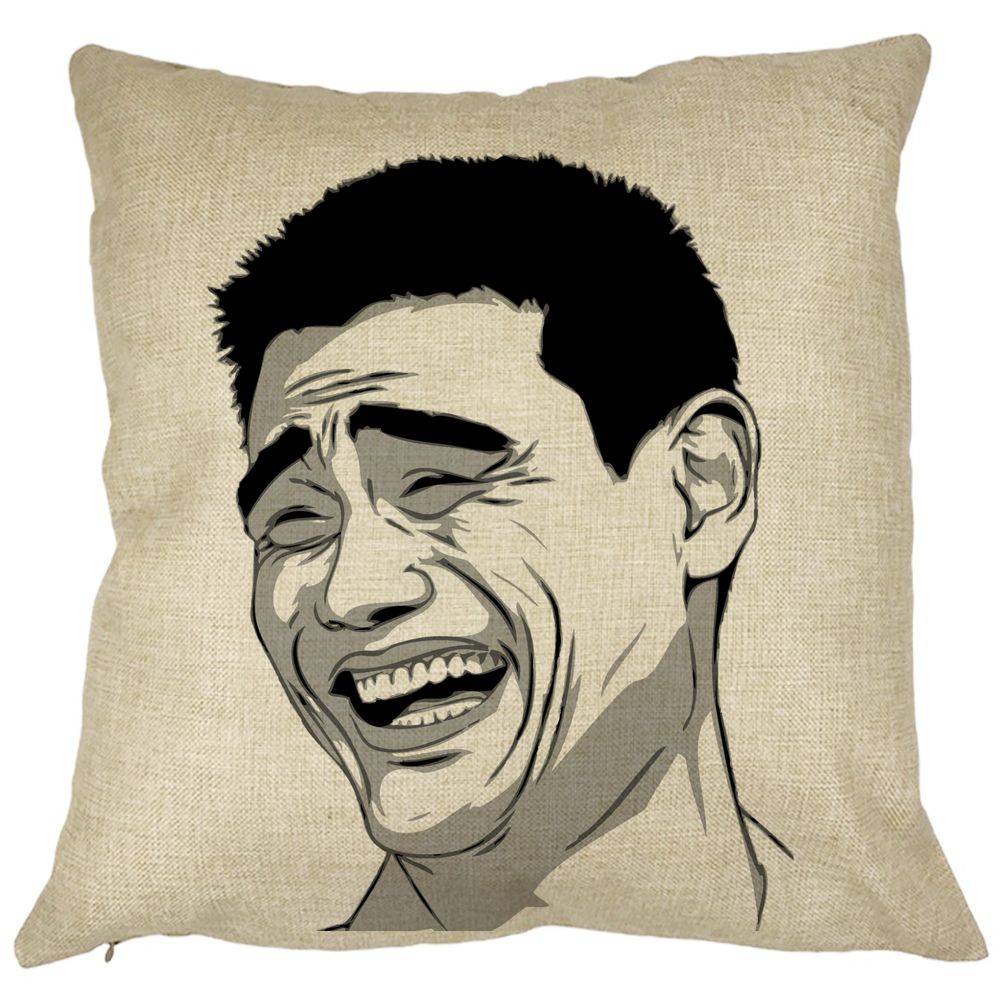 Perna Decorativa Patrata Meme, 40x40 cm, Husa Detasabila, Burduf 11 Perna Decorativa Patrata Meme