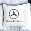 Perna Decorativa Patrata Mercedes, 40x40 cm, Alba, Mata, Husa Detasabila, Burduf 17 40x40 cm