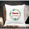 Perna Decorativa Patrata Pentru Mama Te iubesc 2,40x40 cm, Alba, Mata, Husa Detasabila, Burduf 17 40x40 cm