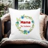 Perna Decorativa Patrata Pentru Mama Te iubesc 2,40x40 cm, Alba, Mata, Husa Detasabila, Burduf 20 Husa Detasabila