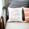 Perna Decorativa Patrata Pisica Meow, 40x40 cm, Alba, Mata, Husa Detasabila, Burduf 17 40x40 cm