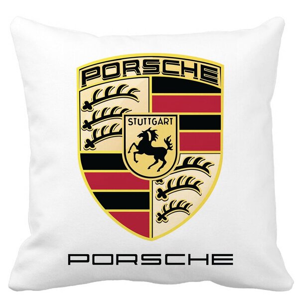 Perna Decorativa Patrata Porsche, 40x40 cm, Alba, Mata, Husa Detasabila, Burduf 11 Perna Decorativa Patrata Porsche