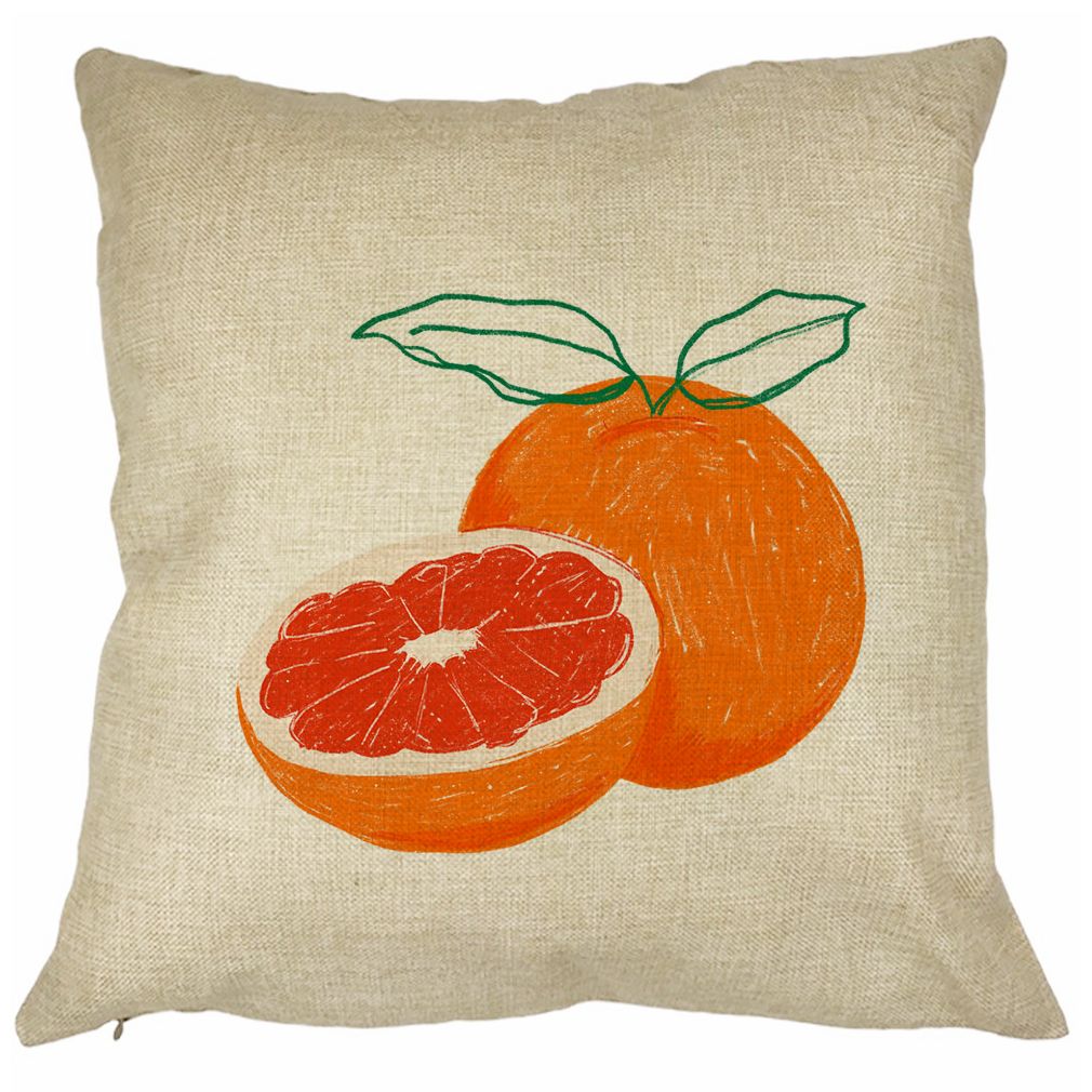 Perna Decorativa Patrata Portocale, 40x40 cm, Husa Detasabila, Burduf 27 Perna Decorativa Patrata Portocale