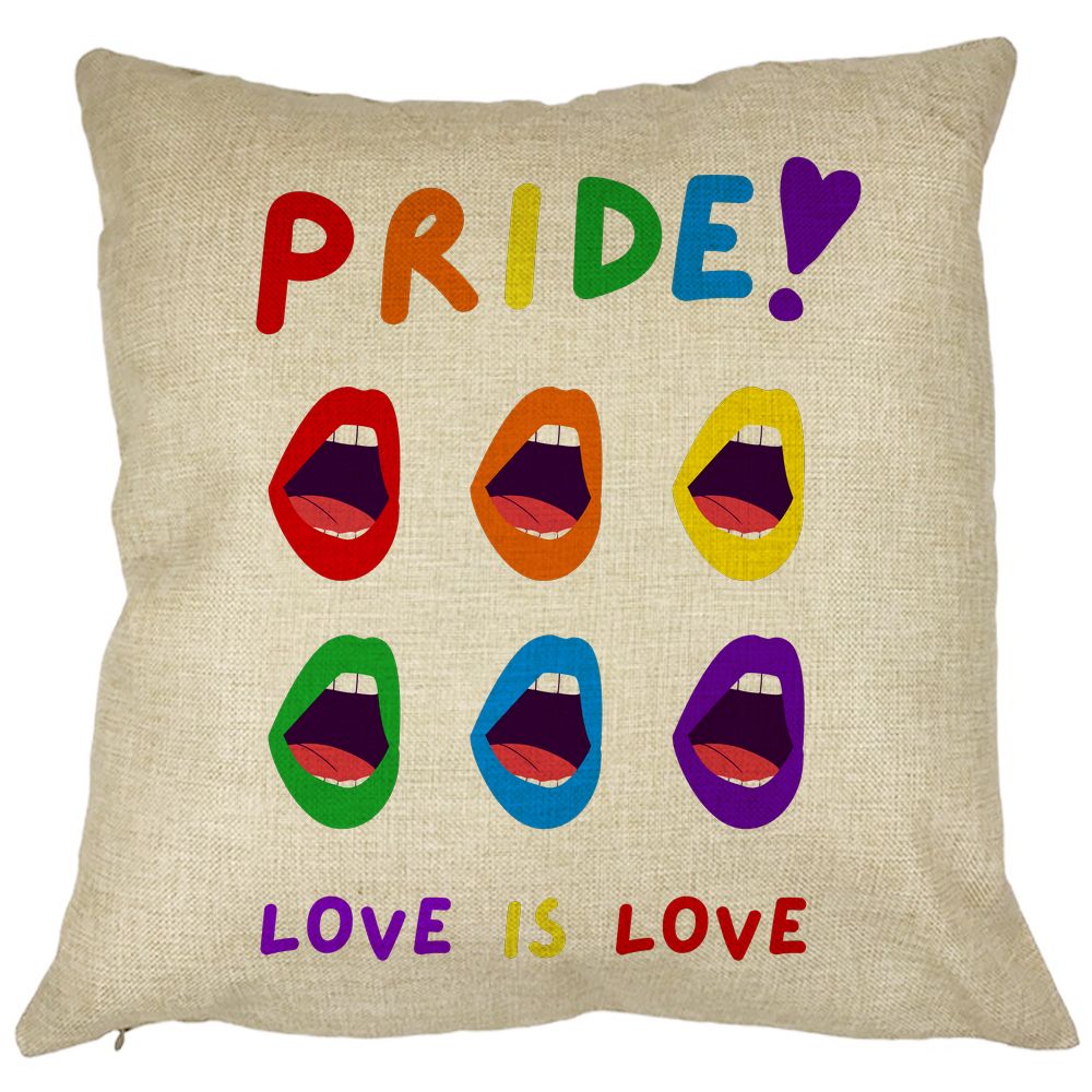 Perna Decorativa Patrata Pride, 40x40 cm, Husa Detasabila, Burduf 7 Perna Decorativa Patrata Pride