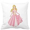 Perna Decorativa Patrata Printesa de Aur, 40x40 cm, Alba, Mata, Husa Detasabila, Burduf 16 Perna Decorativa Patrata Printesa de Aur