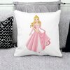 Perna Decorativa Patrata Printesa de Aur, 40x40 cm, Alba, Mata, Husa Detasabila, Burduf 19 Mata