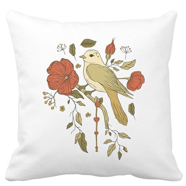 Perna Decorativa Patrata Retro Art, 40x40 cm, Alba, Mata, Husa Detasabila, Burduf 11 Perna Decorativa Patrata Retro Art