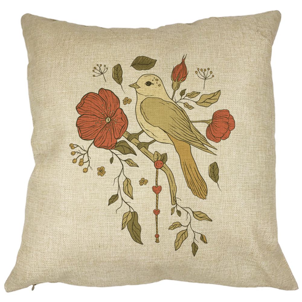 Perna Decorativa Patrata Retro Art, 40x40 cm, Husa Detasabila, Burduf 11 Perna Decorativa Patrata Retro Art