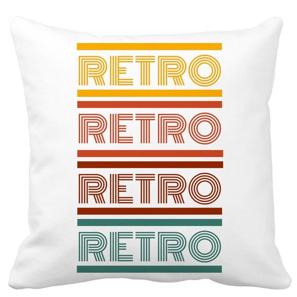 Perna Decorativa Patrata Retro Colors, 40x40 cm, Alba, Mata, Husa Detasabila, Burduf 11 Perna Decorativa Patrata Retro Colors