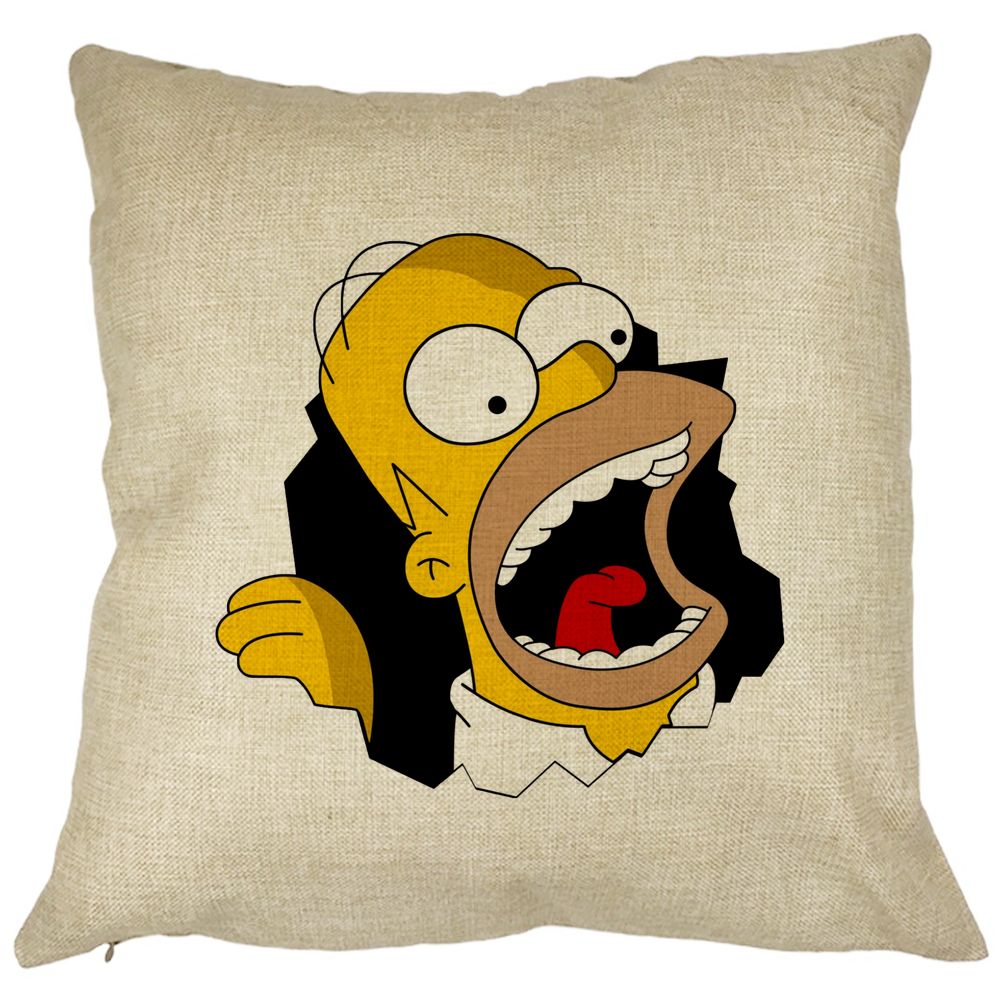 Perna Decorativa Patrata Simpsons Homer 2, 40x40 cm, Husa Detasabila, Burduf 11 Perna Decorativa Patrata Simpsons Homer 2
