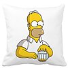 Perna Decorativa Patrata Simpsons Homer, 40x40 cm, Alba, Mata, Husa Detasabila, Burduf 16 Perna Decorativa Patrata Simpsons Homer