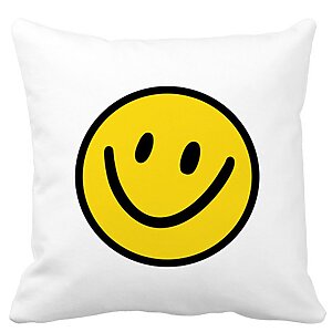 Perna Decorativa Patrata Smiley Face 2