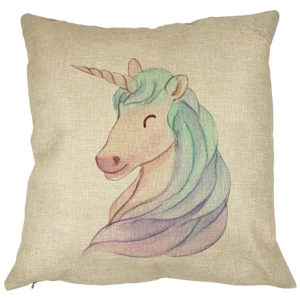 Perna Decorativa Patrata Unicorns, 40x40 cm, Husa Detasabila, Burduf 7 Perna Decorativa Patrata Unicorns