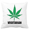Perna Decorativa Patrata Vegetarian, 40x40 cm, Alba, Mata, Husa Detasabila, Burduf 16 Perna Decorativa Patrata Vegetarian