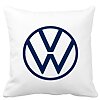 Perna Decorativa Patrata Volkswagen, 40x40 cm, Alba, Mata, Husa Detasabila, Burduf 16 Perna Decorativa Patrata Volkswagen