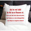 Perna Decorativa Patrata Ziua Indragostitilor, 40x40 cm, Alba, Mata, Husa Detasabila, Burduf 20 Husa Detasabila