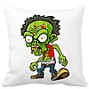 Perna Decorativa Patrata Zombie, 40x40 cm, Alba, Mata, Husa Detasabila, Burduf 16 Perna Decorativa Patrata Zombie