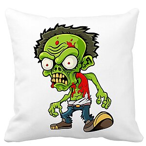 Perna Decorativa Patrata Zombie