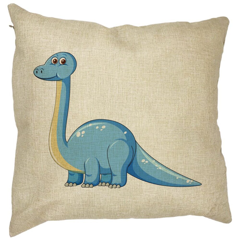 Perna Decorativa Patrata copii, Blue Dinozaur, 40x40 cm, Husa Detasabila, Burduf 11 Perna Decorativa Patrata copii