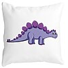Perna Decorativa Patrata copii Dinozaur Mov, 40x40 cm, Alba, Mata, Husa Detasabila, Burduf 16 Perna Decorativa Patrata copii Dinozaur Mov