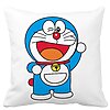 Perna Decorativa Patrata copii Doraemon, 40x40 cm, Alba, Mata, Husa Detasabila, Burduf 16 Perna Decorativa Patrata copii Doraemon