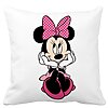 Perna Decorativa Patrata copii Minnie Mouse, 40x40 cm, Alba, Mata, Husa Detasabila, Burduf 16 Perna Decorativa Patrata copii Minnie Mouse