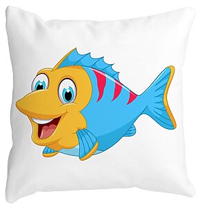 Perna Decorativa Patrata copii Peste Albastru